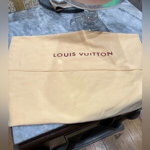 Louis Vuitton Tan Dust Bag 13” x 20”.